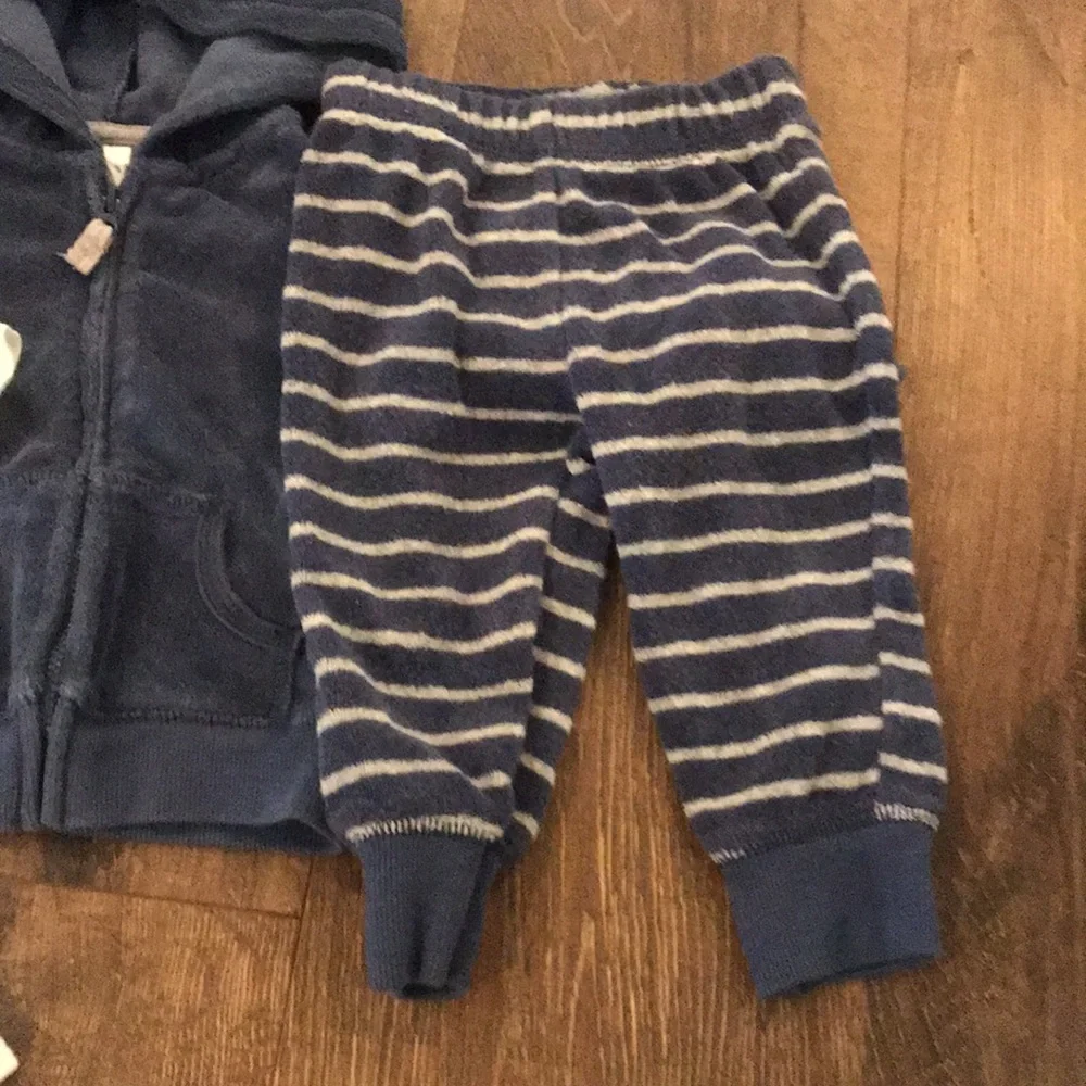 Carters 9 mo‎ terry hoody set teddy bear ears